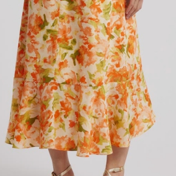 CHELSEA28 FAUX WRAP MIDI DRESS SZ SMALL - Picture 4 of 15